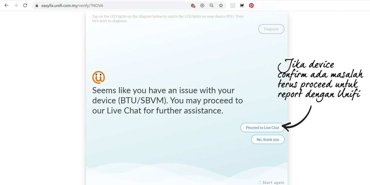 Easyfix unifi live chat