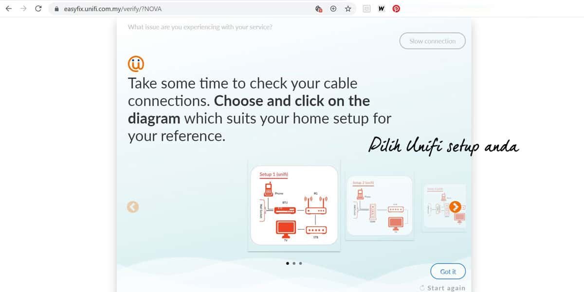 Cara Troubleshoot Unifi Guna EasyFix Step 6